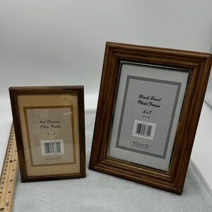 Wooden Intercraft Frames Lot of 2 Table-Top Easel Displays